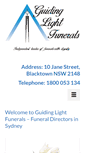 Mobile Screenshot of guidinglightfunerals.com.au